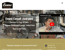 Tablet Screenshot of carpetjunkyard.com